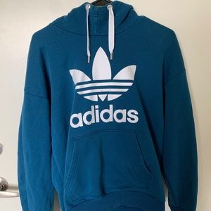 Adidas blue pullover hoodie